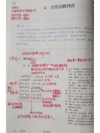 七年级上册语文古诗四首主旨情感解析？