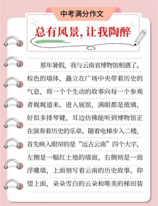 中考满分作文20篇，满分秘诀何在？