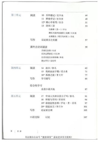 苏教版九年级语文目录有哪些重点篇目？