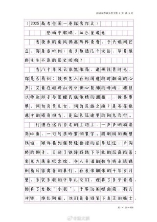 2025全国高考一卷作文范文有何亮点？