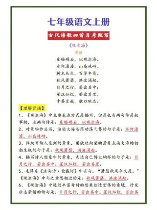 四首古诗有何深意与考点？