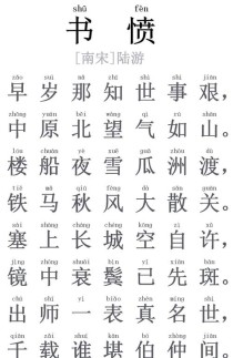 书愤与其他古诗情感表达有何异同？