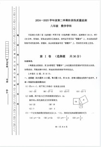 2025八年级期末试卷
