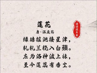 莲韵双飞，古诗词里何处藏？