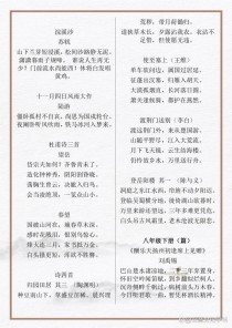 2025中考必备古诗词有哪些？