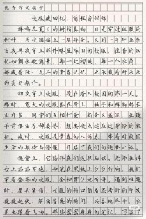 欣赏 中考满分作文