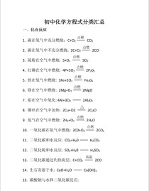 九年级化学方程式如何高效记忆与应用？