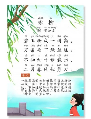 古诗咏柳教案活动延伸