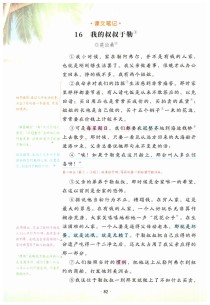 我的叔叔于勒是几年级课文？