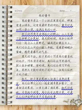 初中作文 我的童年