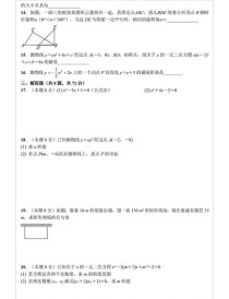 九年级上册数学第一次月考考什么？