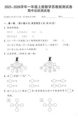初一上册数学题怎么做？