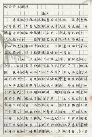 中考满分作文如何遇见？