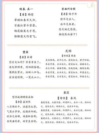 初中古诗文快速记忆有何妙招？