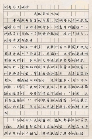 大学生的暑假生活作文