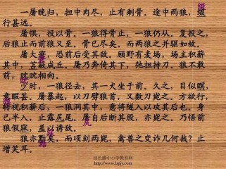 七年级下册语文狼PPT重点是什么？