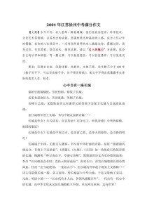 徐州2025中考作文会考什么题目？