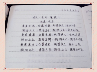 蒹葭的考点古诗文默写