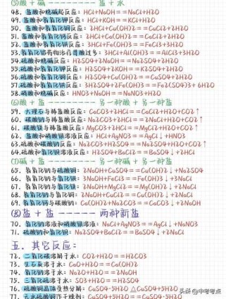 九年级上册化学方程式大全有哪些？
