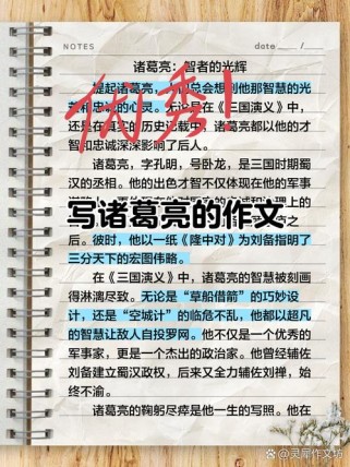 诸葛亮作文人物素材