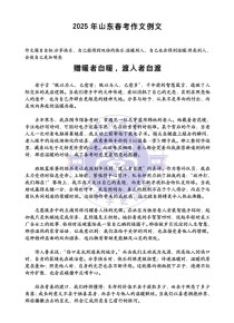 2025山东卷作文，时代浪潮下，个体价值何寻？