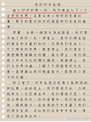 初中生活，是甜是苦还是难忘的序章？