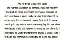 寒假计划英语作文怎么写？