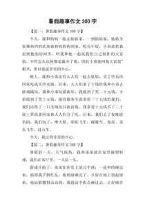暑假班作文300字写了什么？