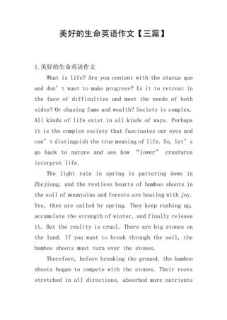 生命的意义究竟该如何用英语表达？