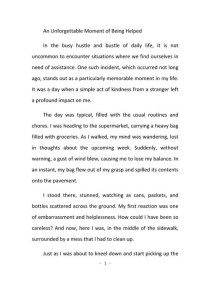 中考英语作文如何写好帮助别人主题？