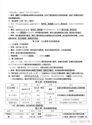 八年级上册历史知识能力如何提升？
