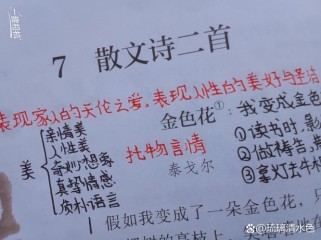 七年级上册语文散文诗有何独特魅力？