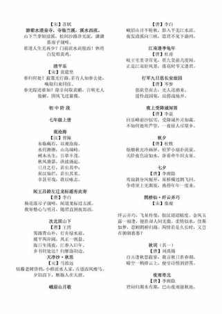 七到九年级古诗词有哪些必背篇目？