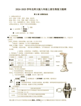 八年级上册生物复习教案如何高效复习？
