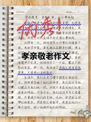 关于孝顺的作文题目