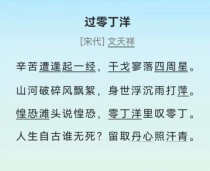 过零丁洋节选抒发了何种悲壮情怀？