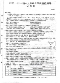 九年级化学试题及答案