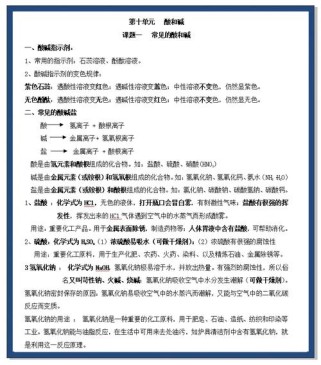 九年级化学酸碱盐教学视频如何突破难点？