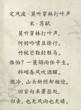 初三语文古诗词苏轼