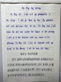 假假期的英语作文