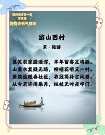 游山西村表达了作者怎样的情感与人生感悟？