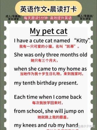 我的宠物猫英语作文怎么写？