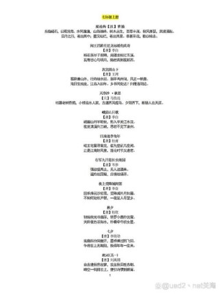 七到九年级古诗词如何分类更高效？