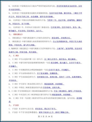 2025中考必备古诗文有哪些重点篇目？