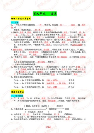 人教版九年级化学复习重点难点有哪些？