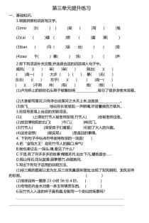 六年级语文上册专项训练