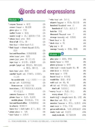 外研版七下英语单词有哪些？