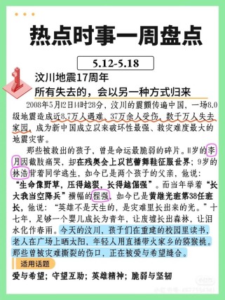 高考作文素材如何关联时事热点？