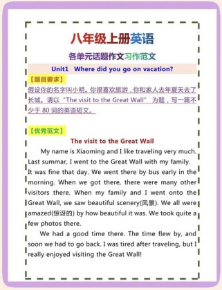八年级英语作文范文有哪些实用技巧？