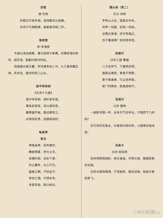 人教版八上古诗课后有哪些重点？